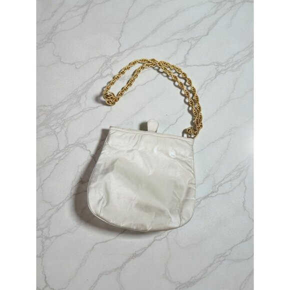 MARCO BROTHERS Vintage Ivory Gold Cocktail Shoulder BAg - Picture 1 of 8